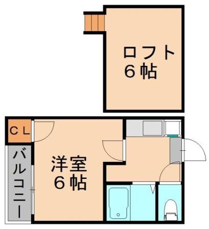 キャニオン オーク 竹下の物件間取画像